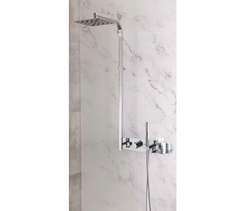 Eastbrook Veroli Chrome Thermostatic Shower Set with Shelf