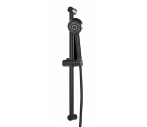 Eastbrook Matt Smooth Black Shower Slider Rail Kit