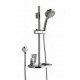 Eastbrook Chrome Shower Riser Kit with Round Soap Dish