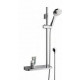 Eastbrook Chrome Shower Riser Kit with Rectangular Soap Dish