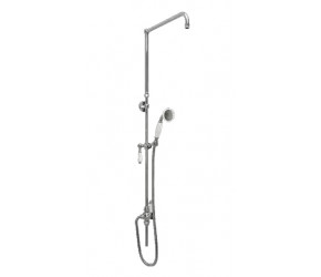 Eastbrook Stratford Chrome Traditional Shower Riser Kit with Diverter and Handset