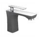 Eastbrook Helston Gloss Anthracite Mono Basin Mixer Tap with Waste