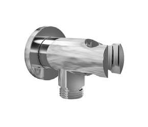 Eastbrook Chrome Round Outlet Elbow With Bracket
