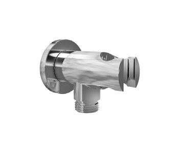 Eastbrook Chrome Round Outlet Elbow With Bracket