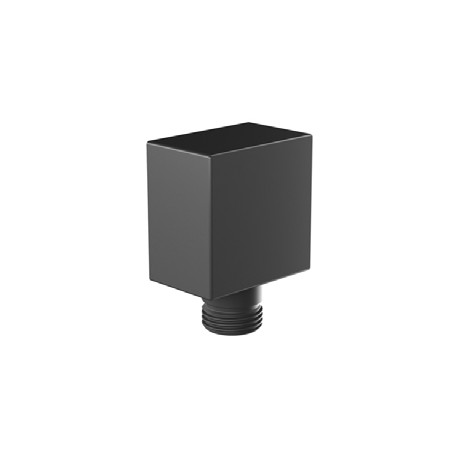 Eastbrook Matt Smooth Black Square Outlet Elbow