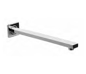 Eastbrook Chrome Square Wall Mounted Arm 200mm