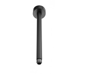 Eastbrook Round Matt Smooth Black Shower Arm 200mm