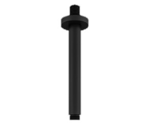 Eastbrook Round Matt Smooth Black Shower Arm 160mm