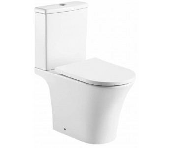 Kartell Kameo Rimless Close Coupled Toilet With Soft Close Seat