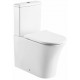 Kartell Kameo Rimless Close To Wall Close Coupled Toilet With Soft Close Seat