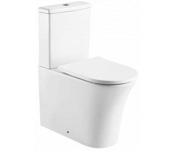 Kartell Kameo Rimless Close To Wall Close Coupled Toilet With Soft Close Seat