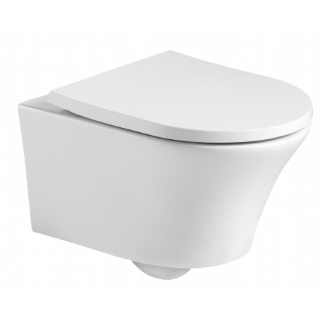 Kartell Kameo Rimless Wall Hung Toilet With Soft Close Seat
