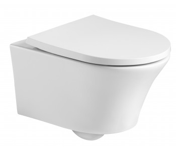 Kartell Kameo Rimless Wall Hung Toilet With Soft Close Seat