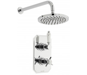 Kartell Klassique Option 2 Thermostatic Concealed Shower with Overhead Drencher