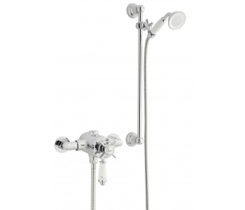 Kartell Klassique Option 4 Thermostatic Exposed Shower with Slide Rail Kit