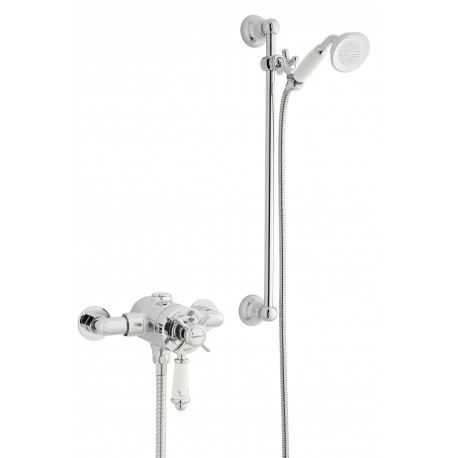 Kartell Viktory Option 4 Thermostatic Exposed Shower Inc Adjustable Slide Rail Kit