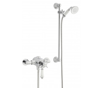 Kartell Viktory Option 4 Thermostatic Exposed Shower Inc Adjustable Slide Rail Kit