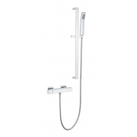 Kartell Pure Option 4 Thermostatic Exposed Bar Shower with Overhead Drencher