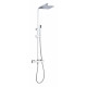 Kartell Pure Option 5 Thermostatic Exposed Bar Shower with Ultra Slim Shower Head