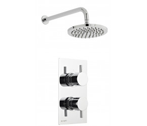 Kartell Option 2 Thermostatic Concealed Shower with Fixed Overhead Drencher