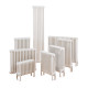 Wyvern Traditional White 3 Column Radiator 600mm x 429mm