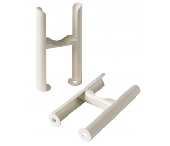 Wyvern White 2 Column Radiator Feet Pair