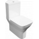Kartell Project Square Corner Close Couple Toilet With Soft Close Seat
