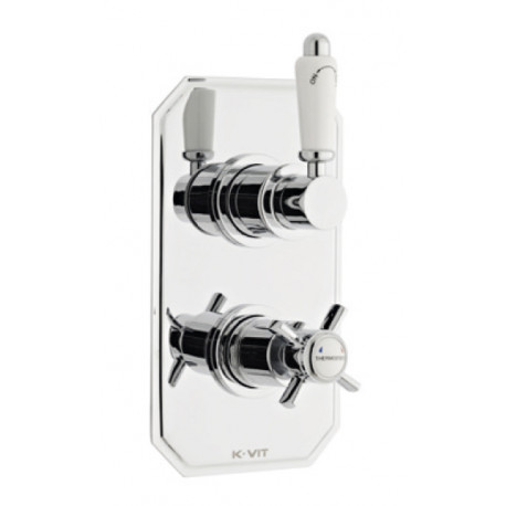 Kartell Klasique Chrome Conceled Thermostatic Shower Valve and Diverter