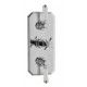 Kartell Klasique Chrome Conceled Triple Thermostatic Shower Valve