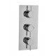 Kartell Plan Chrome Concealed Triple Thermostatic Shower Valve