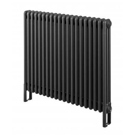 Wyvern Textured Anthracite Horizontal 3 Column Radiator 600mm x 834mm