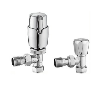 Tailored Chrome Angled TRV Twin Pack