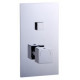 Tailored Thermostatic Square Concealed 1 Outlet Push Button Shower Valve