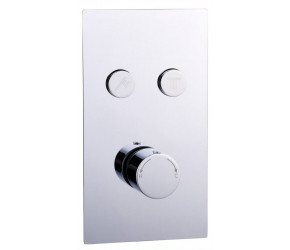 Tailored Thermostatic Round Concealed 2 Outlet Push Button Shower Valve