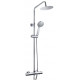 Tailored Plumb Chrome Essential Round Thermostatic Overhead Shower Kit