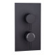 Tailored Orca Chrome Round Concealed Thermostatic 2 Handle 2 Way Shower Valve