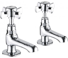 Tailored Tenby Chrome Cross Head Traditional Bath Taps