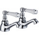 Tailored Tenby Chrome Lever Traditional Ceramic Level Bath Taps