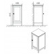 Tailored Turin Grey 400mm Floorstanding Side Cabinet
