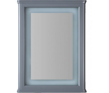 Tailored Niamh Grey PVC Bathroom Mirror Frame 500mm x 700mm
