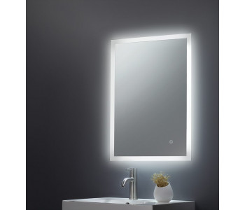 Tailored Alfie Square Bathroom Mirror LED Edge 500mm x 700mm x78mm