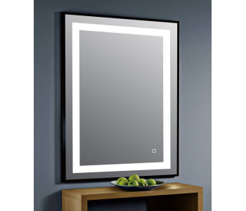 Tailored Darcy Orca LED Matte Frame Bathroom Mirror Black 500mm x 700mm