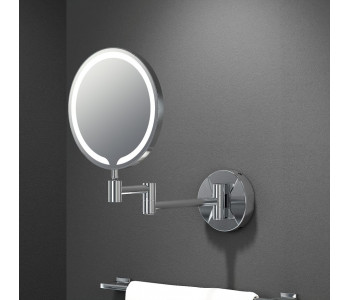 Tailored Penny Round LED Make Up Bathroom Mirror Chrome