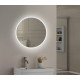 Tailored Lily Slimline LED Round Touch Mirror 600mm