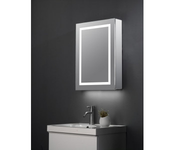 Tailored Patrick Single Door LED Bathroom Mirror Cabinet 500mm x 700mm
