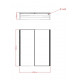 Tailored Beau Double Door Mirror Cabinet LED Side Strips 600mm x 700mm