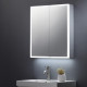 Tailored Bethany Double Door Mirror Cabinet LED Surround 600mm x 700mm