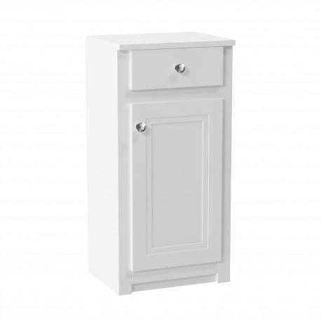 Iona Traditional Chalk White 400mm Side Cabinet With Drawer