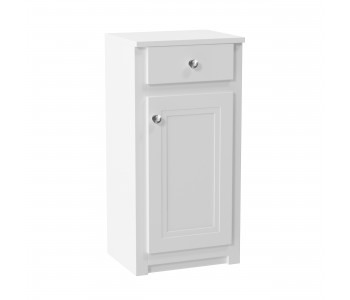 Iona Traditional Chalk White 400mm Side Cabinet With Drawer