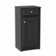 Iona Traditional Charcoal Grey 400mm Side Cabinet With Drawer